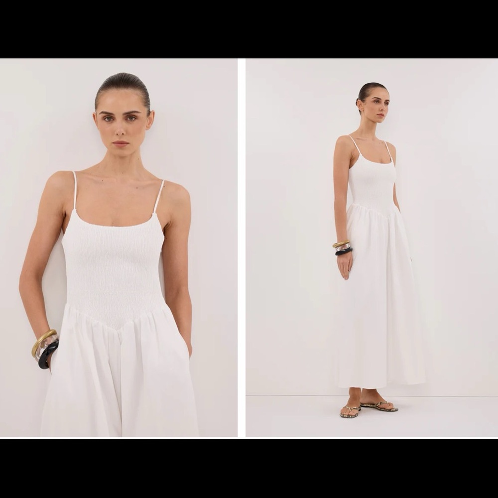 DISSH Milano White Cotton Dress